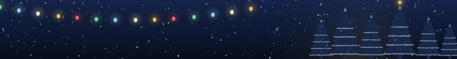 Nuit d’hiver étoilée, guirlande lumineuse et sapins enneigés : l’univers du Noël Gaulois